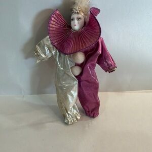 Elegant Pink and Silver Japanese Doll Costume